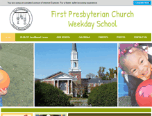 Tablet Screenshot of firstpresweekdayschool.com